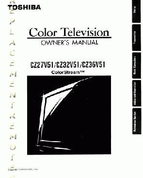 Toshiba CZ27V51 CZ32V51 CZ36V51 TV Operating Manual