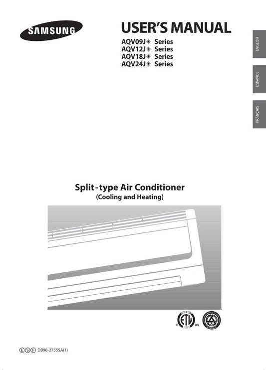 Samsung ARH1410 Air Conditioner Unit Operating Manual