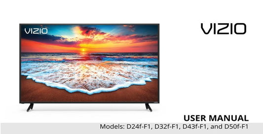 Vizio D32f-F1 TV Operating Manual