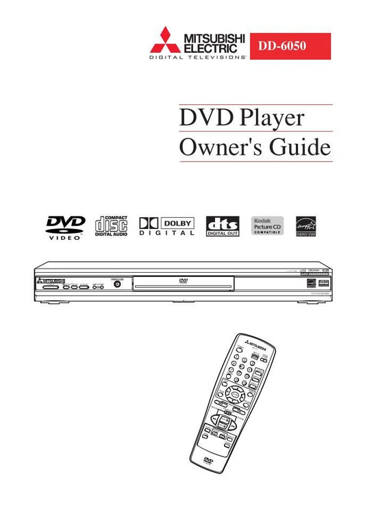 Mitsubishi DD6050 DVD Player Operating Manual