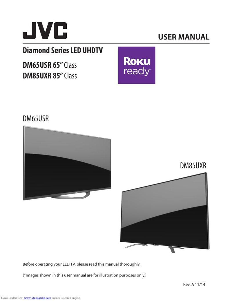 JVC DM65USR TV Operating Manual