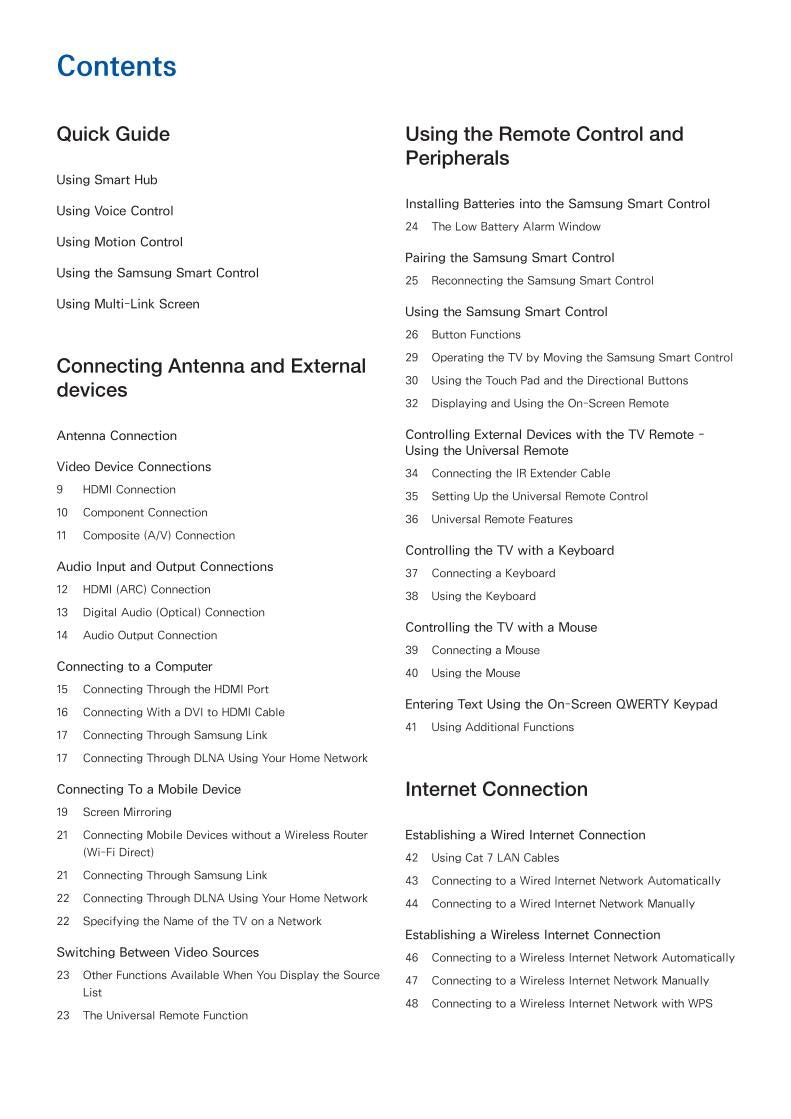 Samsung UN55H6400AFXZAOM TV Operating Manual