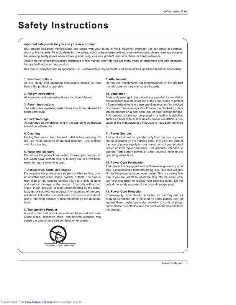 LG DU42 PX 12X TV Operating Manual