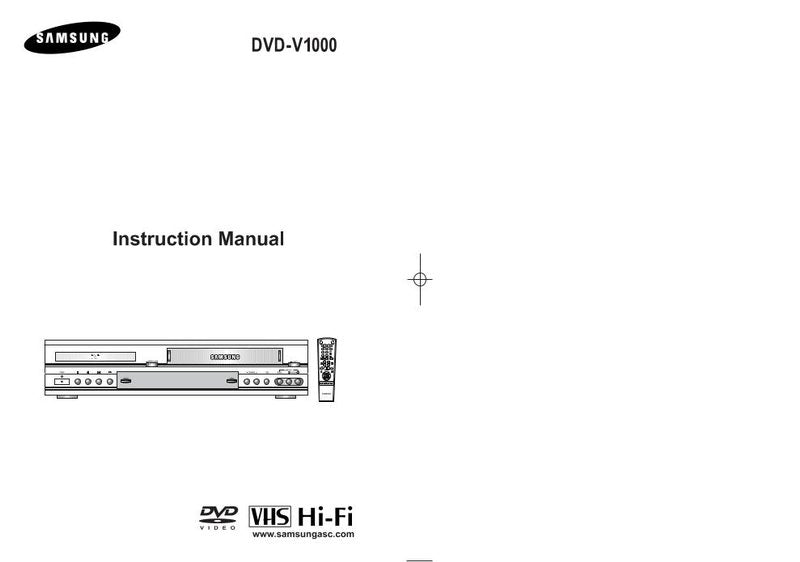 Samsung DVD1000 DVD Player Operating Manual