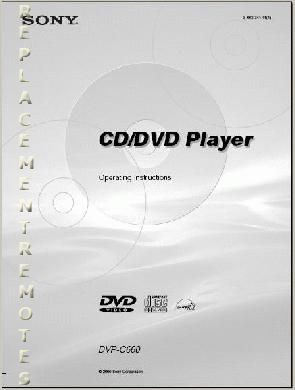 Sony DVPC660 DVD Player Operating Manual