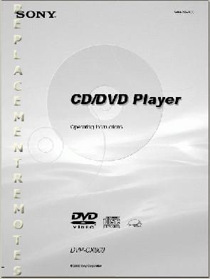 Sony DVPCX860 DVD Player Operating Manual