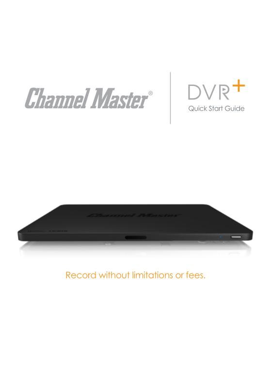 Channel Master CM7500GB16 Digital Video Recorder (DVR) Operating Manual