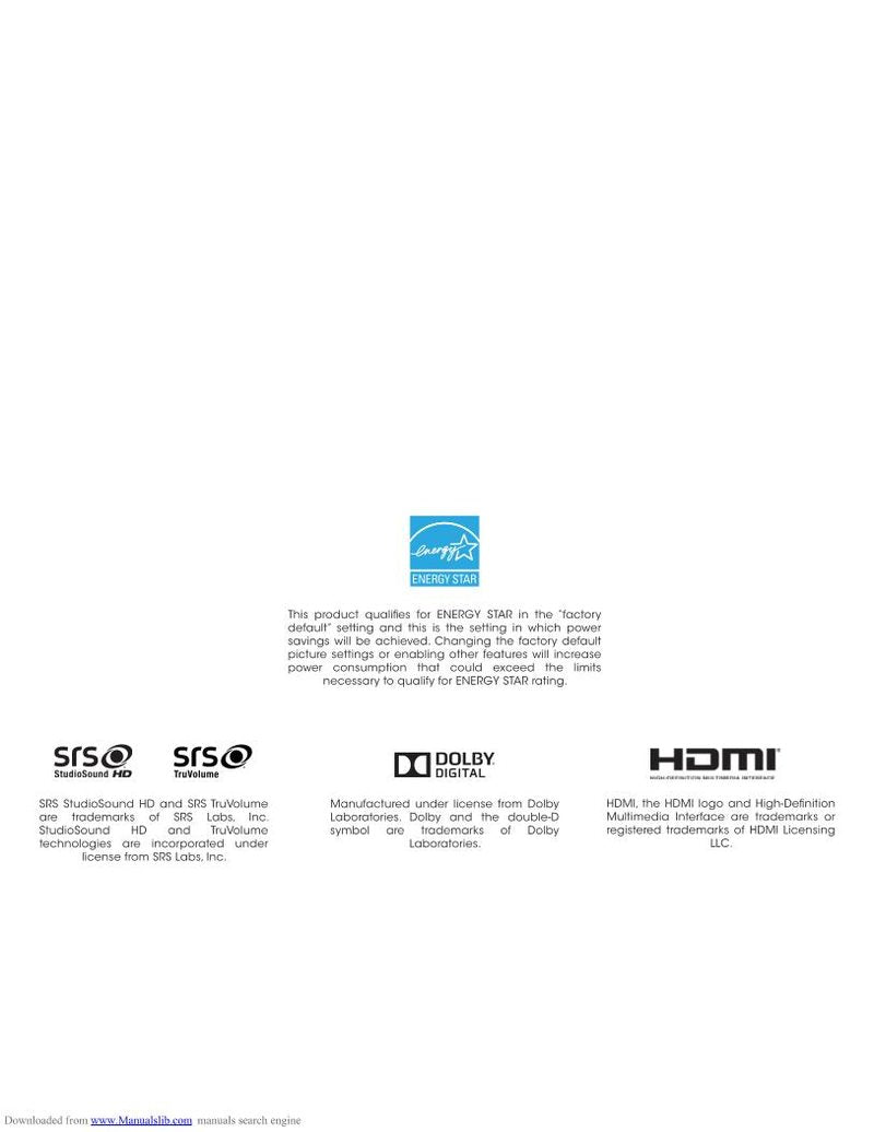 Vizio E390A1 TV Operating Manual