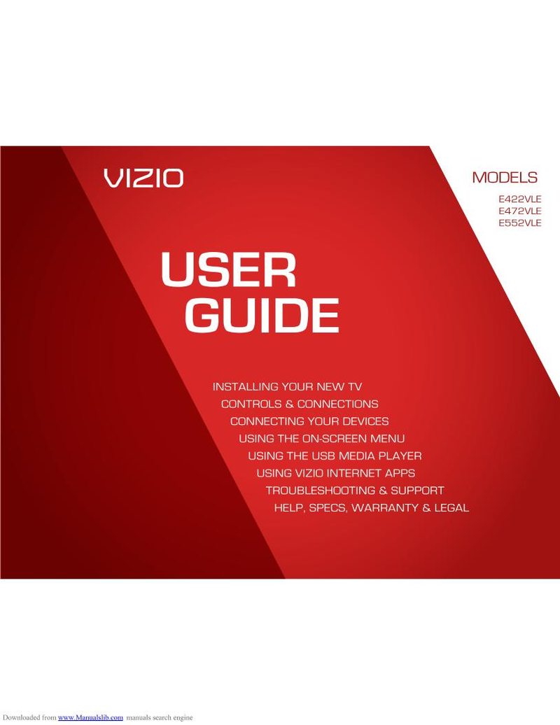 Vizio E552VL TV Operating Manual