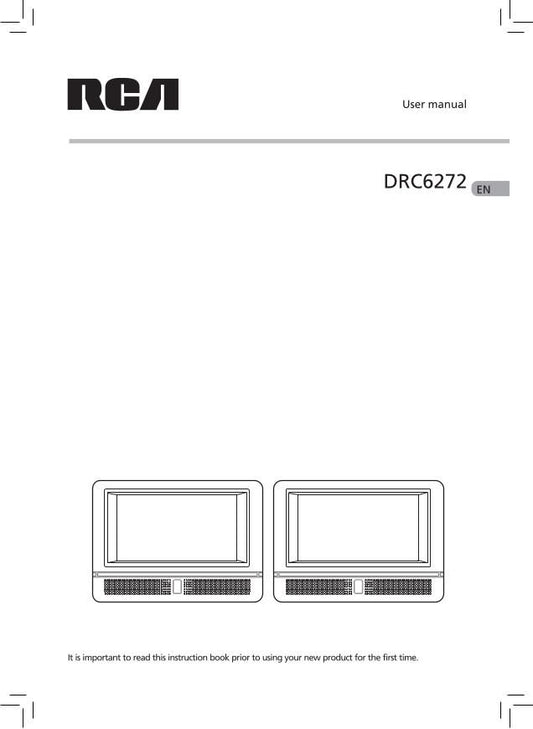 RCA DRC6272 Portable DVD Player Operating Manual