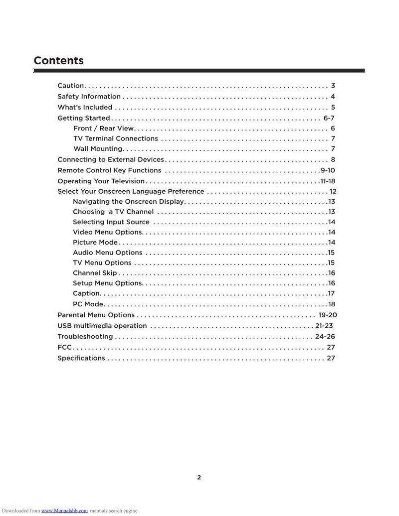 Element ELDHT241 TV Operating Manual