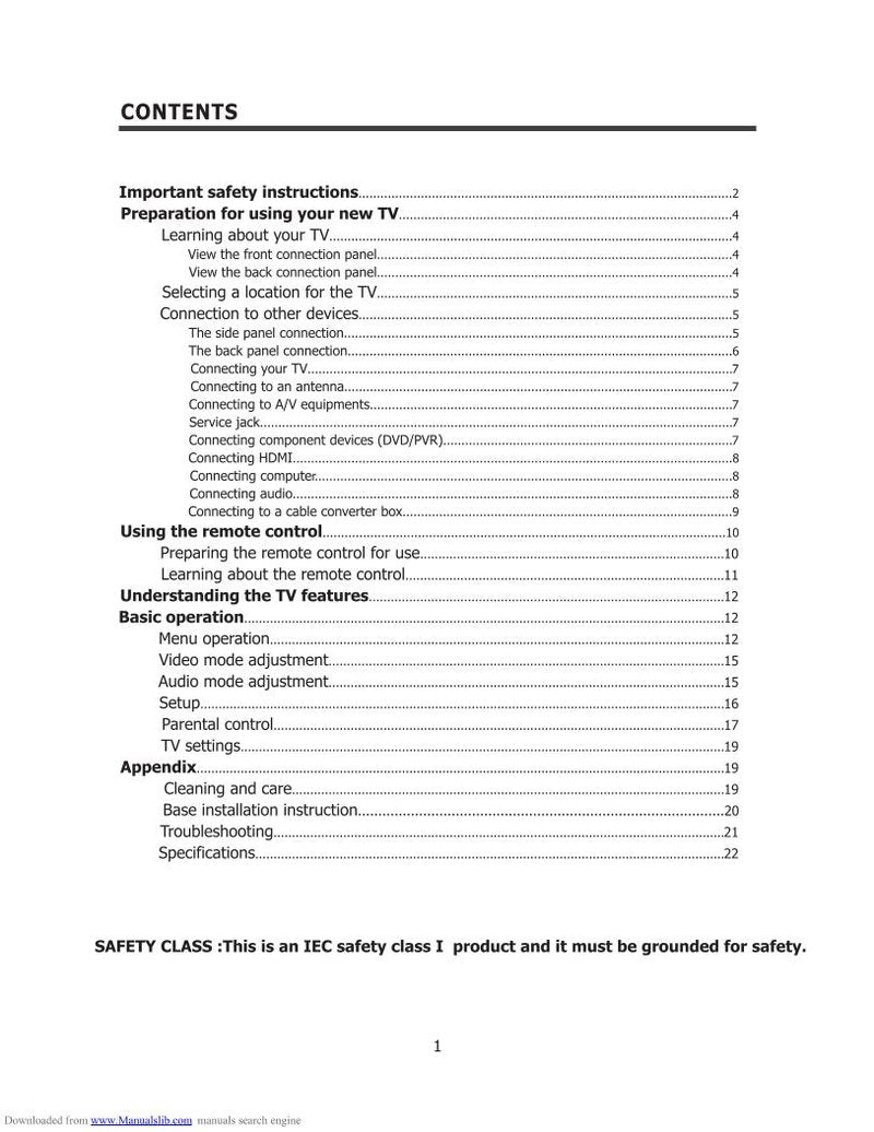 Element ELCHS321 TV Operating Manual