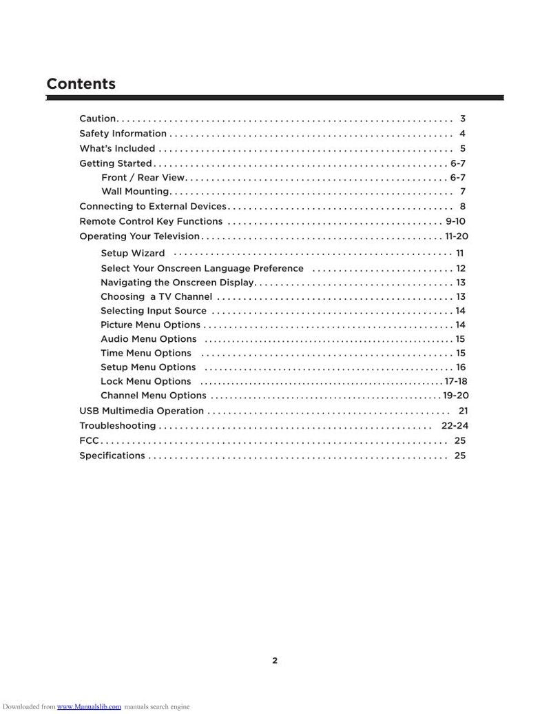 Element ELEFC242 TV Operating Manual