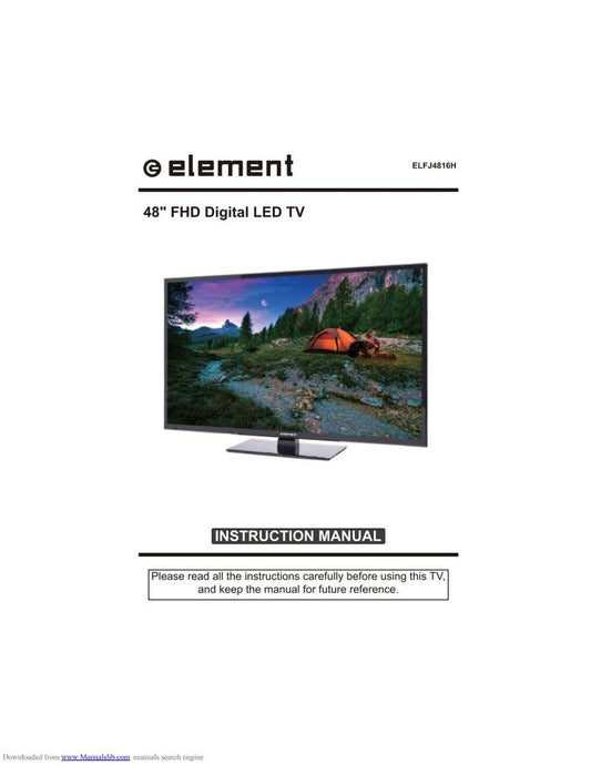 Element ELFJ4816H TV Operating Manual