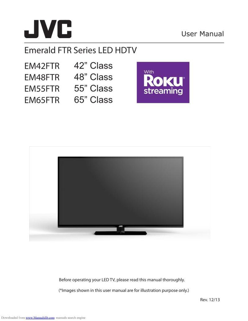 JVC EM48FTR TV Operating Manual