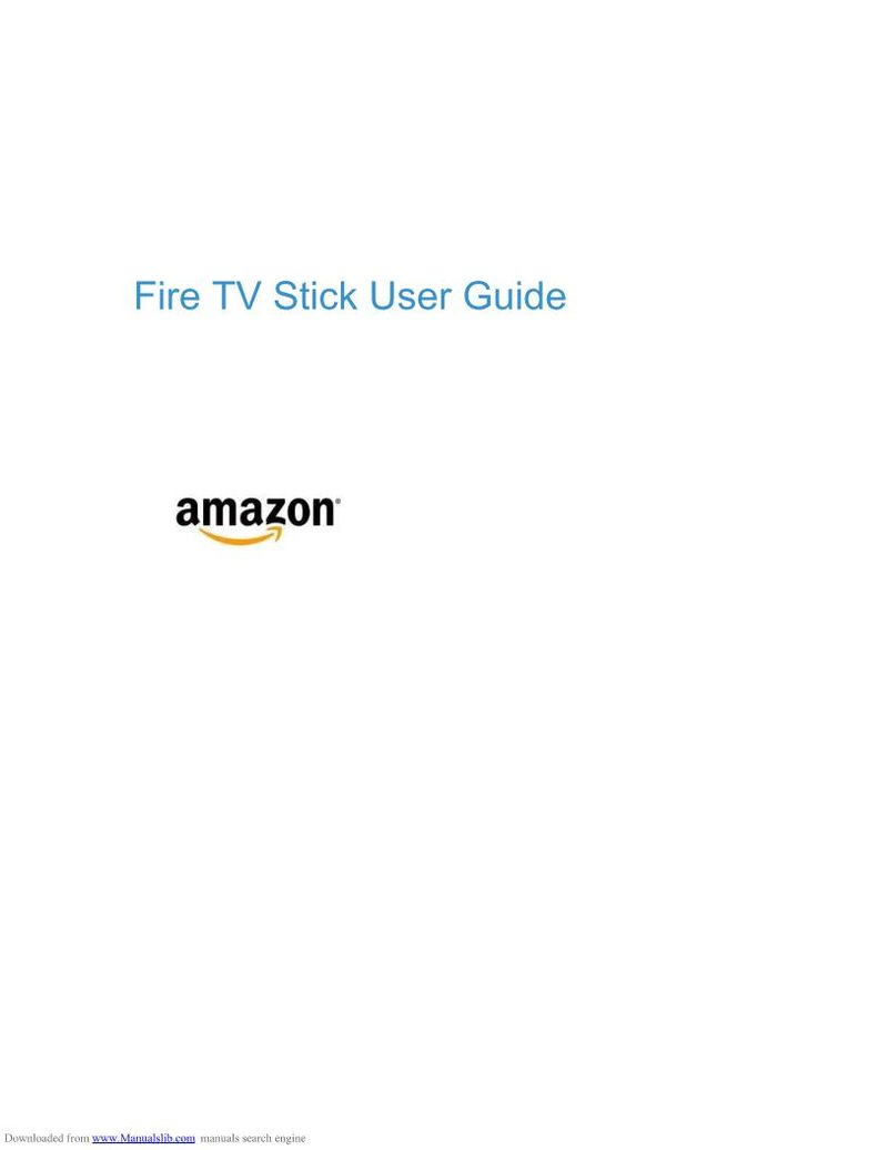 Amazon 2nd Generation Fire Stick Streaming Media Player Operating Manual