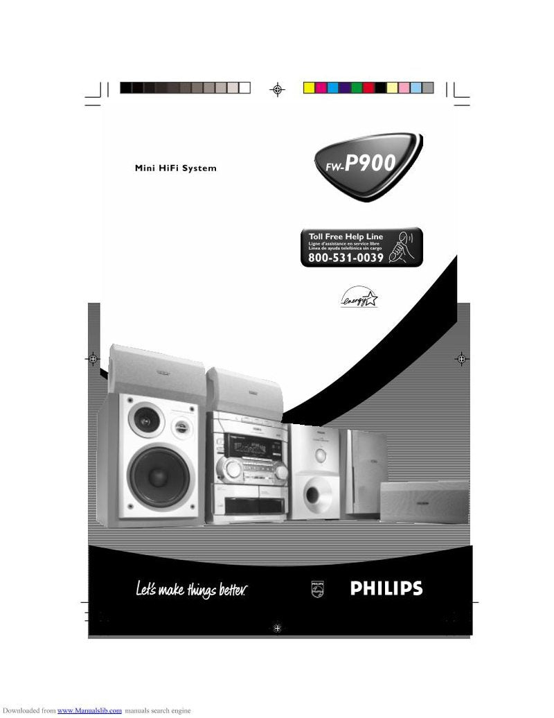 Philips FWP9003701 Audio System Operating Manual