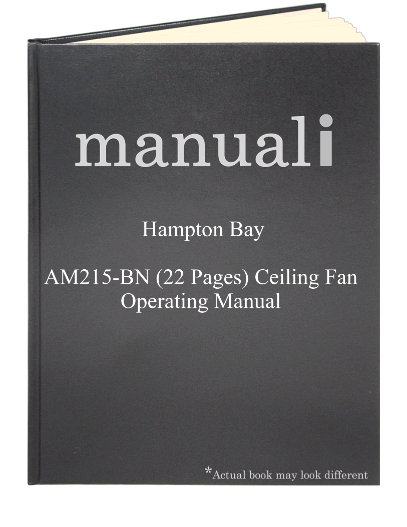 Hampton Bay AM215-BN (22 pages) Ceiling Fan Operating Manual