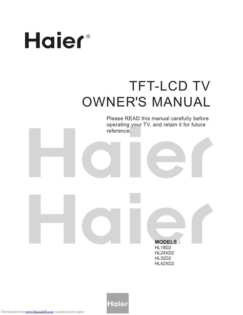 Haier HL24 XD 2A TV Operating Manual