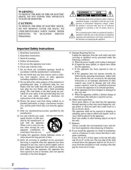 Onkyo HTR540 Audio/Video Receiver Operating Manual