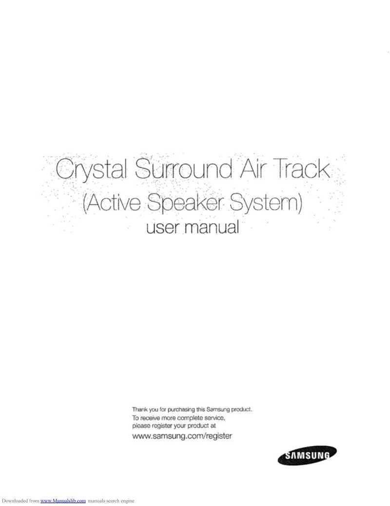 Samsung HWF450 Sound Bar System Operating Manual