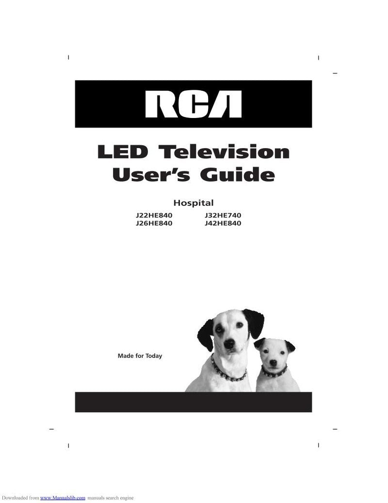 RCA J42HE840 TV Operating Manual