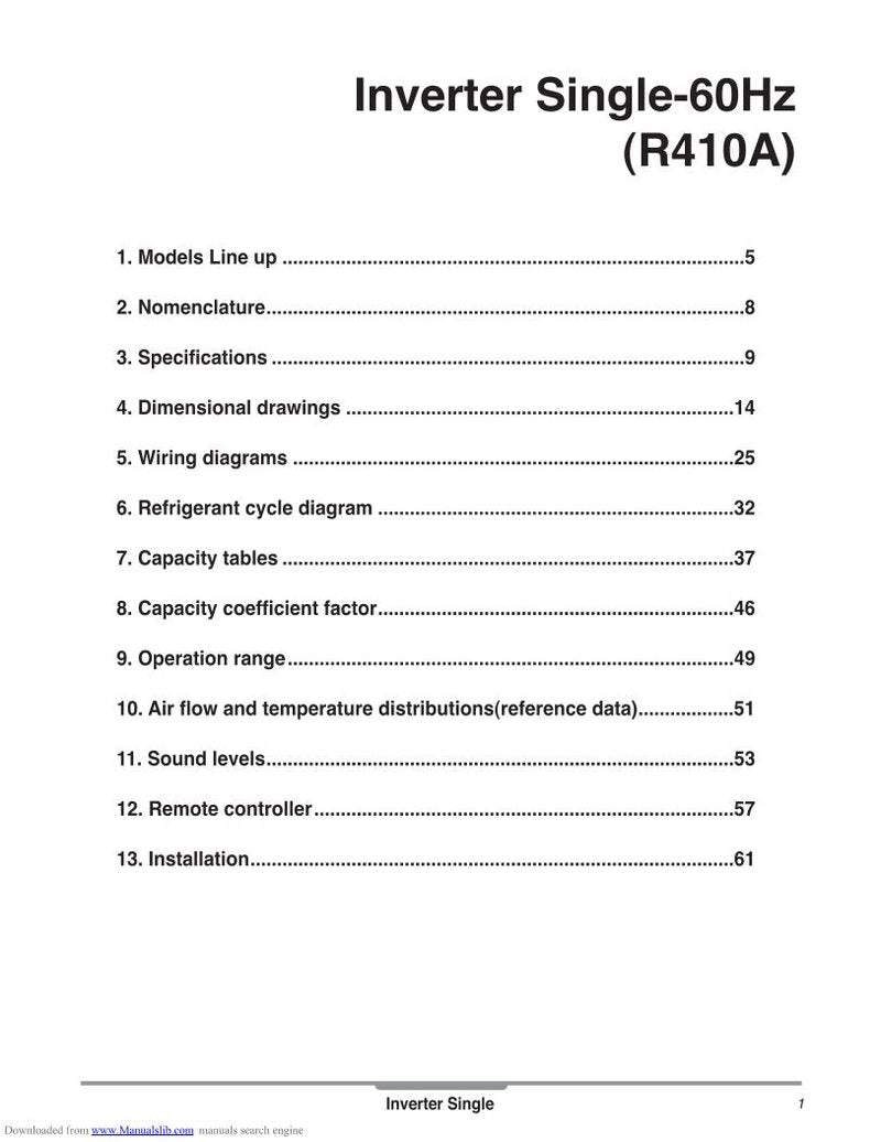 LG LSN161 HSV Air Conditioner Unit Operating Manual