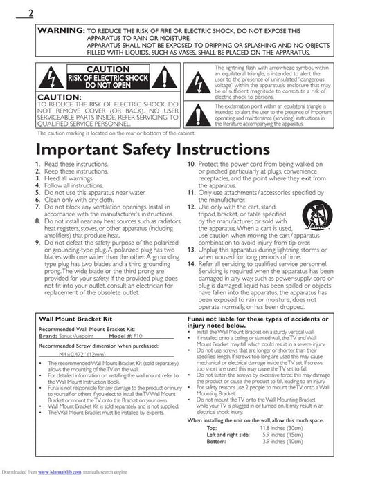 Emerson Emerson LC190EM2 TV Operating Manual