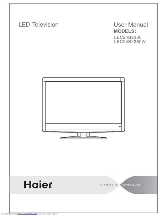 Haier lec24 b 2380 TV Operating Manual