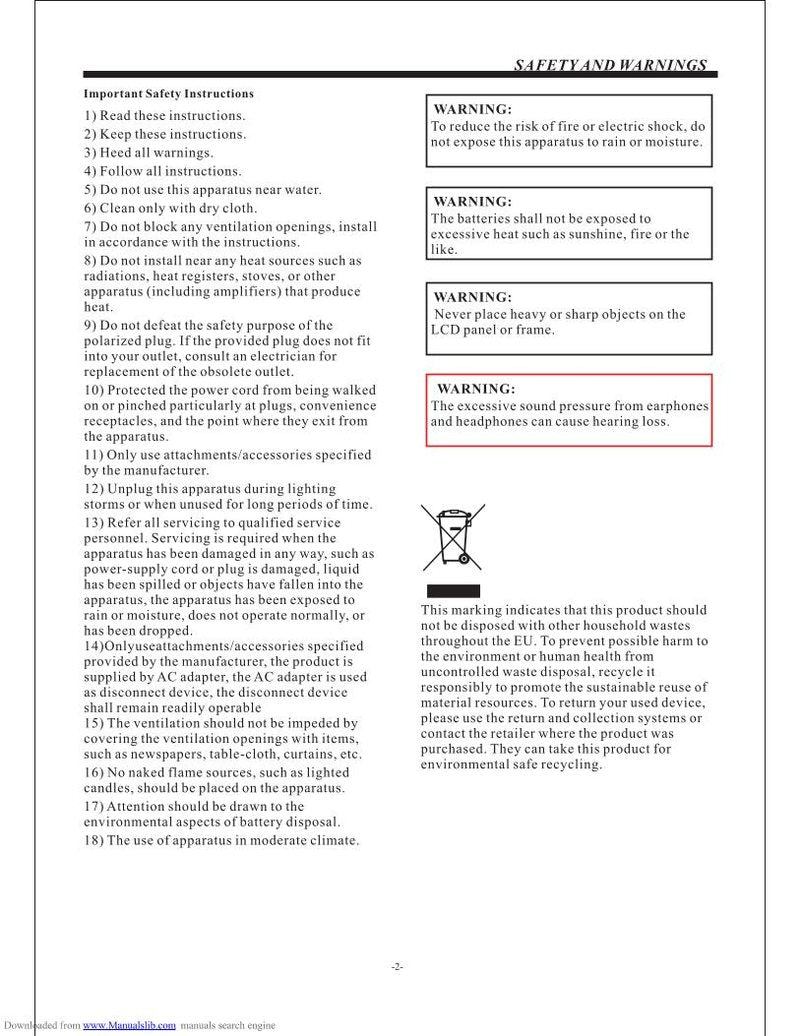 Viore LED19VH55D TV Operating Manual