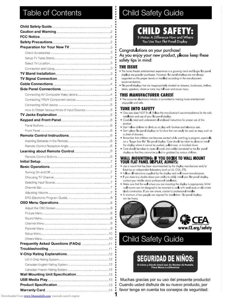 RCA LED32C33RQ TV Operating Manual