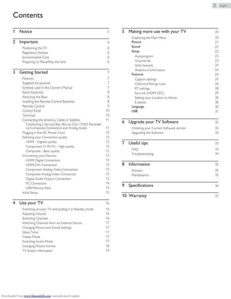 Magnavox lf501 em 5f TV Operating Manual