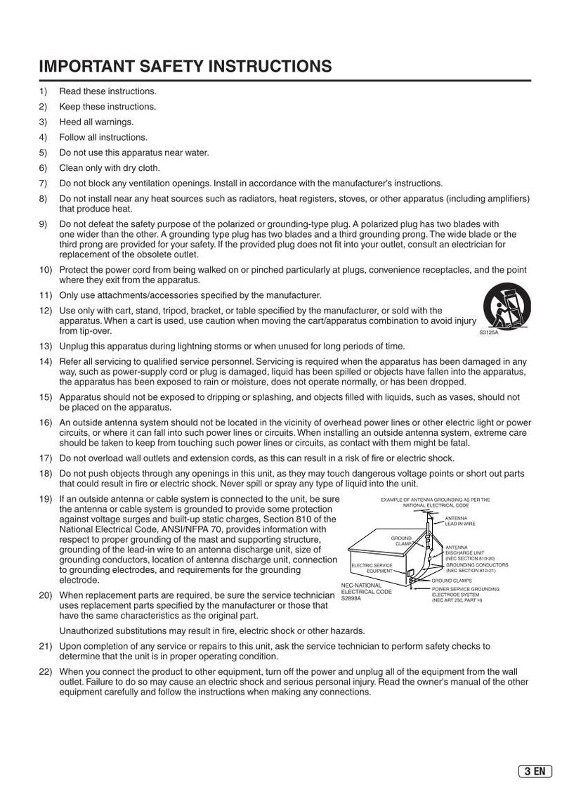 Hitachi LE55 V 707 TV Operating Manual