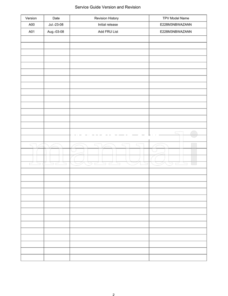 Acer AT2230 AT2231 (60 pages) TV Service Manual