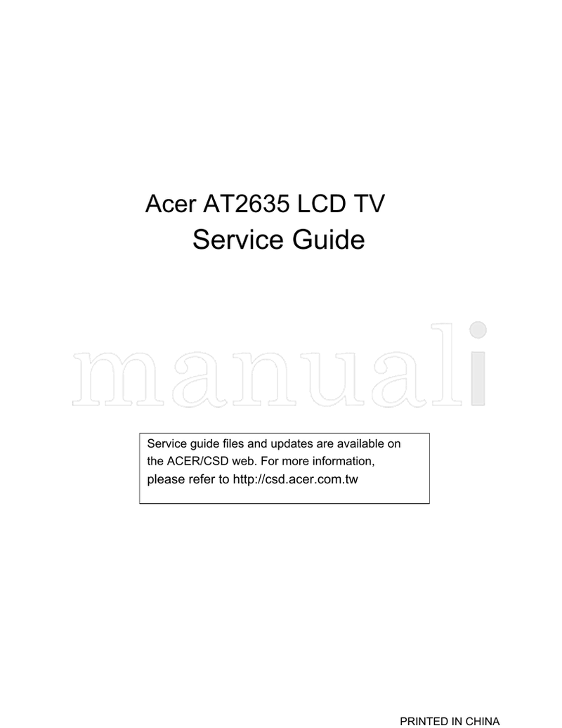 Acer AT2635 (33 pages) TV Service Manual