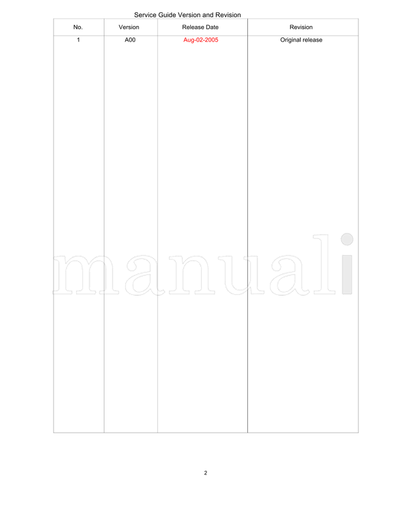 Acer AT2701W (63 pages) TV Service Manual