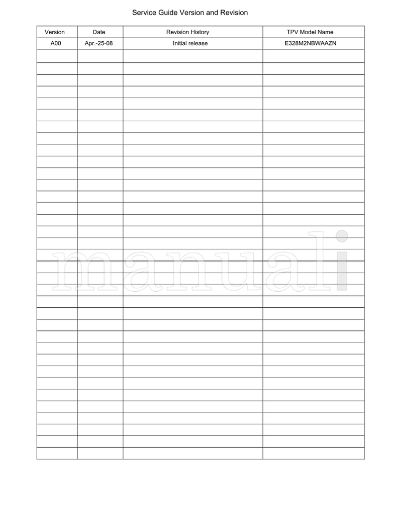 Acer AT3245 AT3246 (68 pages) TV Service Manual