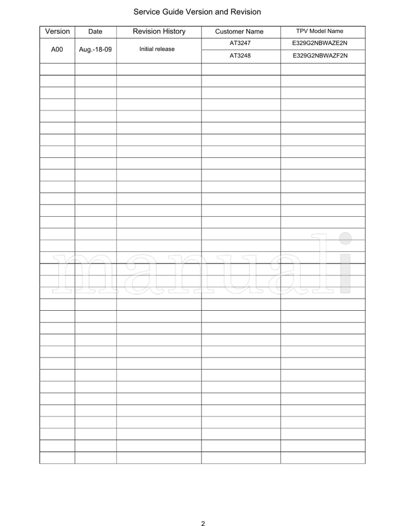 Acer AT3247 AT3248 (68 pages) TV Service Manual