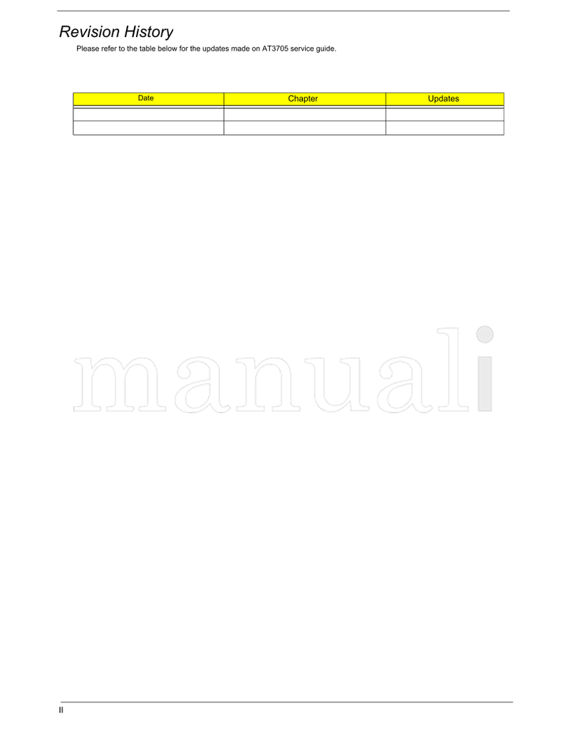 Acer AT3705 (112 pages) TV Service Manual