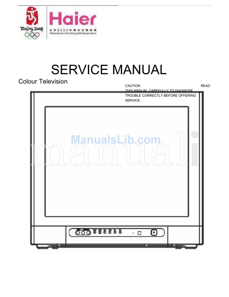 Haier 1407 (16 pages) TV Service Manual