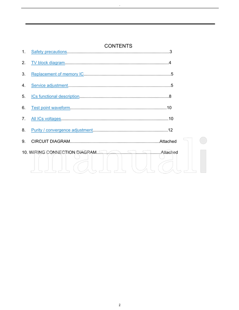 Haier 1407 (16 pages) TV Service Manual