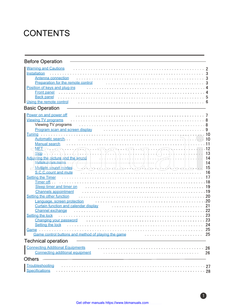 Haier 21F9D 21T9D 21F9K 21FA1 21TA1 21F7A HT-3728 HT-3768 37T6D-T (30 pages) TV Operating Manual