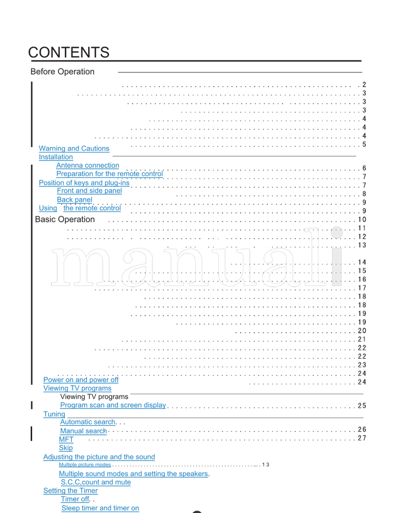 Haier 25F9K 25F3A (32 pages) TV Operating Manual