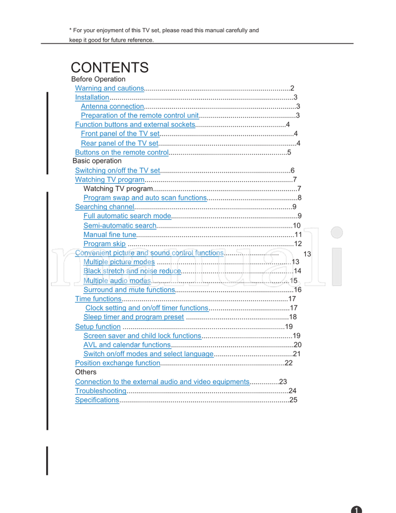 Haier 29F8A-T (28 pages) TV Operating Manual