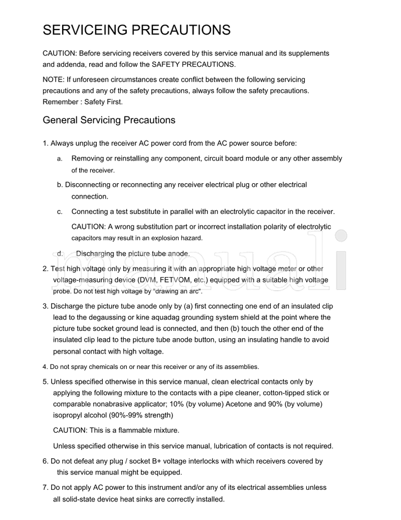 Haier 29F9B-P (48 pages) TV Service Manual