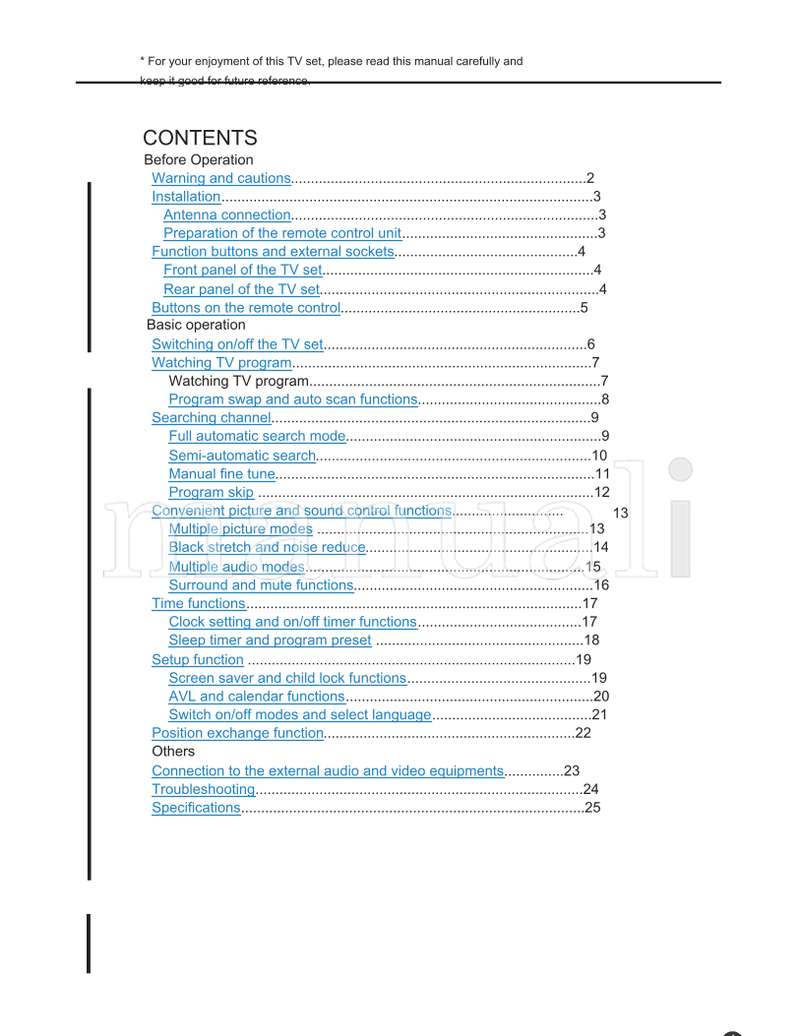 Haier 29F9K (28 pages) TV Operating Manual
