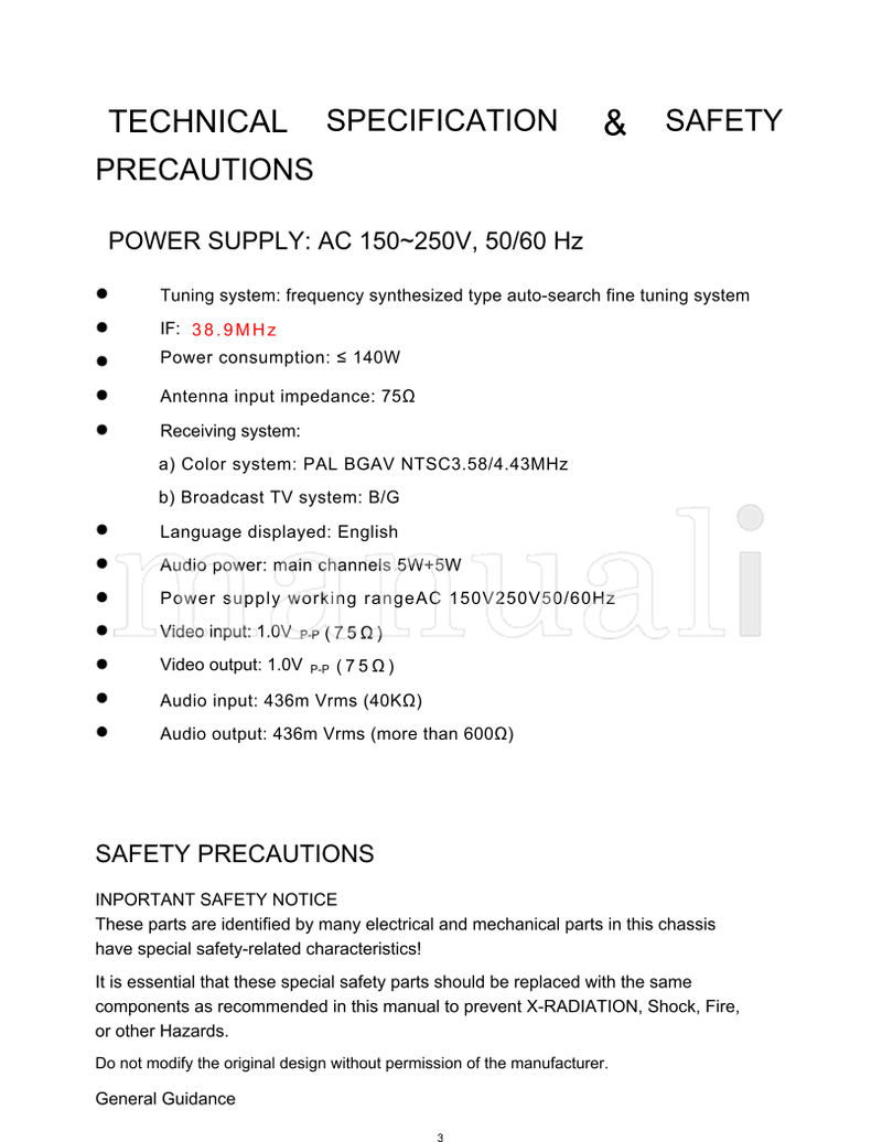 Haier 29FV6H (31 pages) TV Service Manual