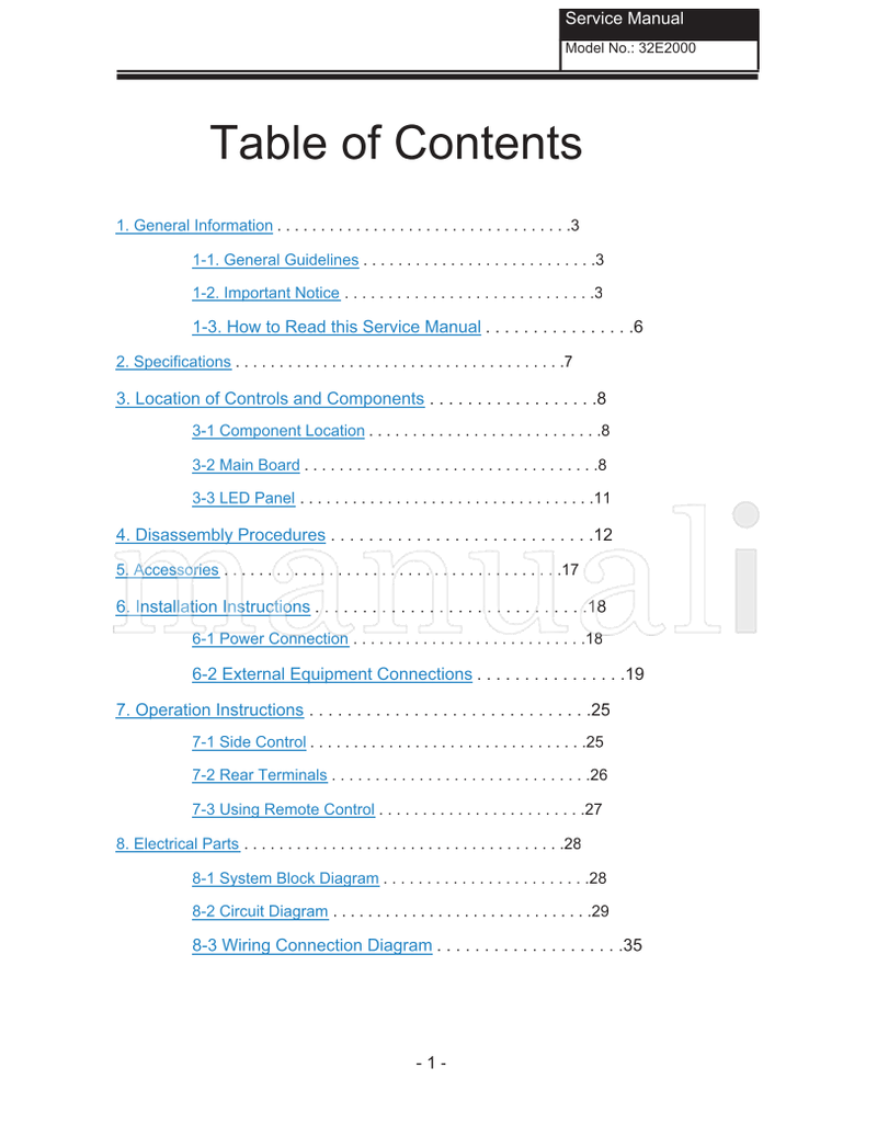 Haier 32E2000 (36 pages) Operating Manual