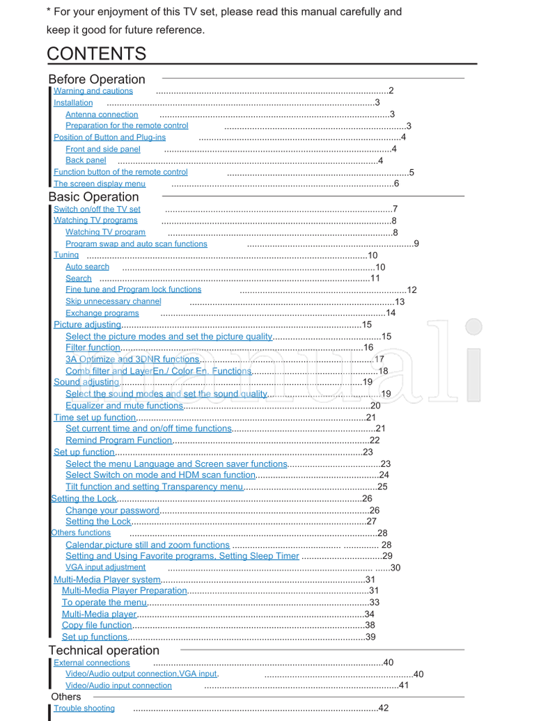 Haier D29FA9 D29FA9-A D34FA9-A D34FA9-AK D29FA9-AK D34FA9 (45 pages) TV Operating Manual