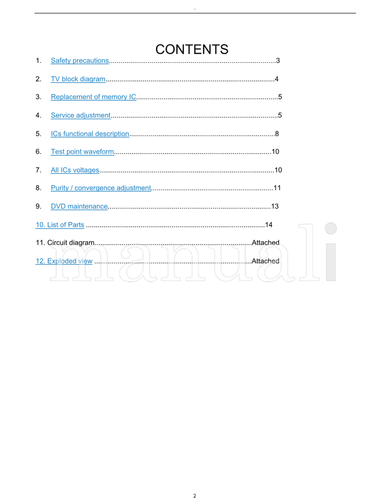 Haier DTA-1489 G34R4DVD (27 pages) TV Service Manual